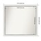 Eva White Silver Narrow Non-Beveled Custom Framed Bathroom Vanity Wall Mirror